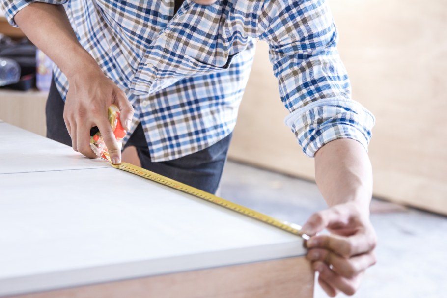 Замер столешницы для кухни