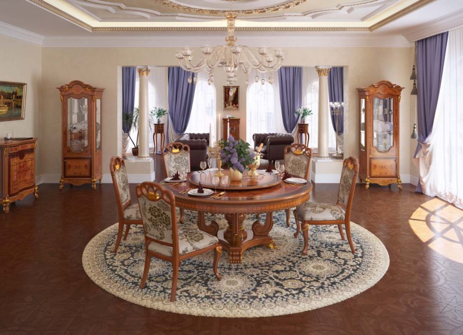 Круглые столы для гостиной