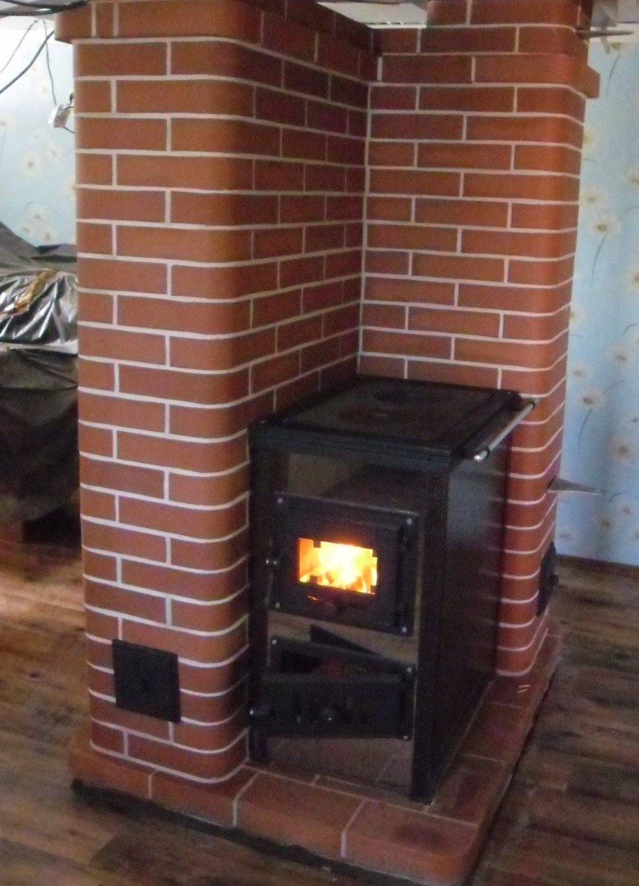 Печь шведка со щитом