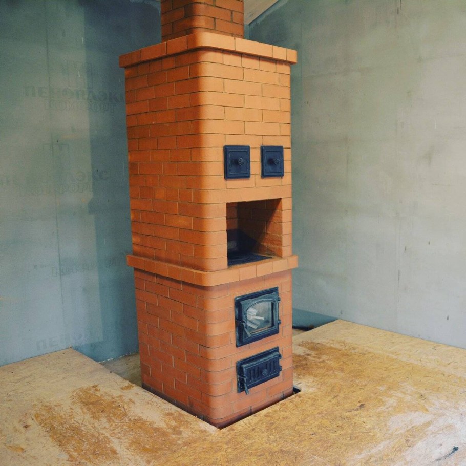 Отопительно варочная печь шведка Малютка