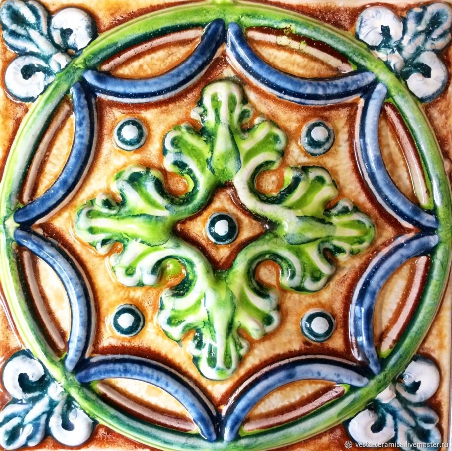 Ярославская майолика изразцы птица