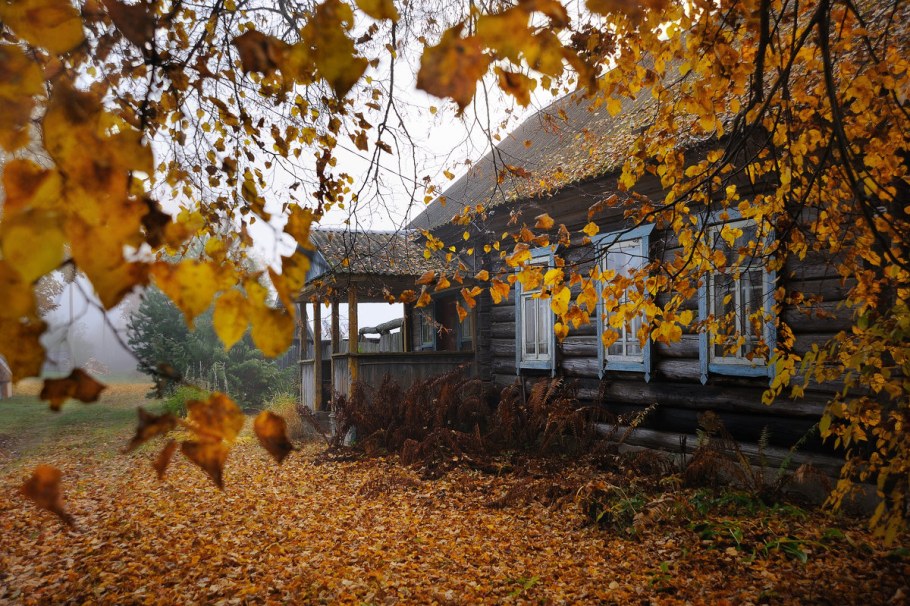 Осенняя деревня