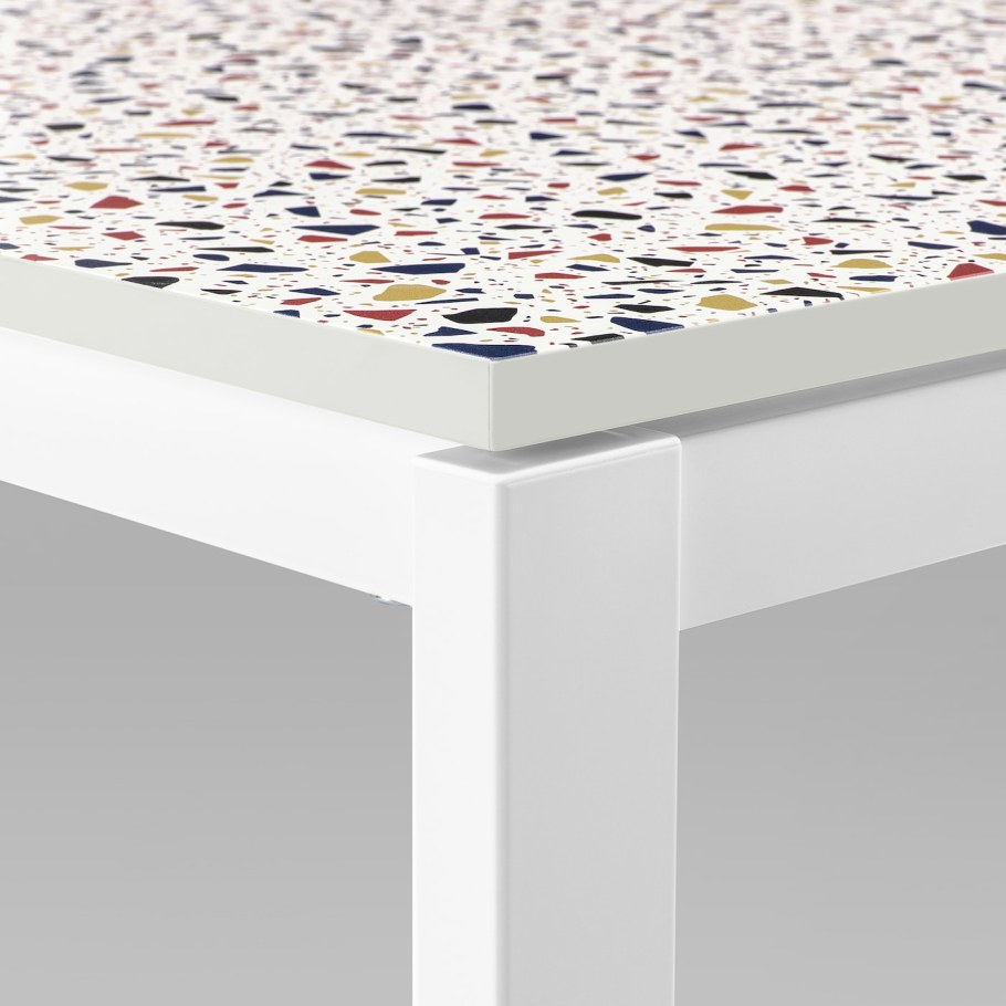 VANGSTA ВАНГСТА раздвижной стол белый 80/120x70 см