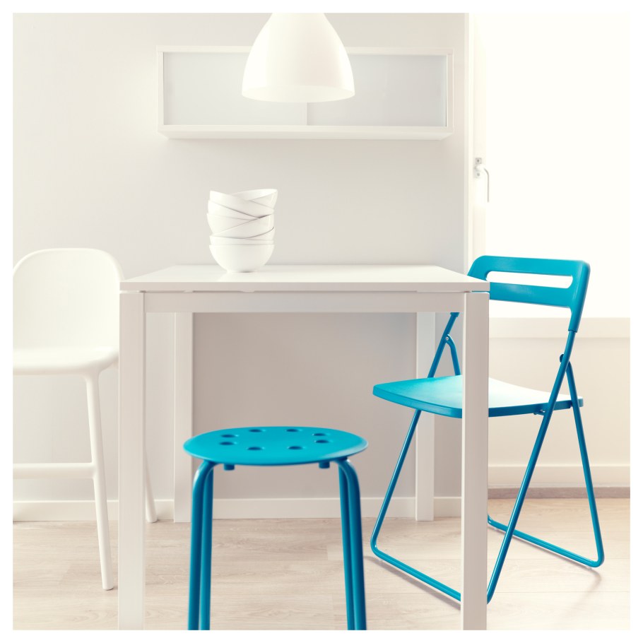 Белый стол МЕЛЬТОРП икеа 125 75