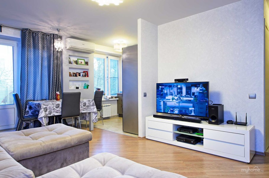 Студия в двухкомнатной хрущевке