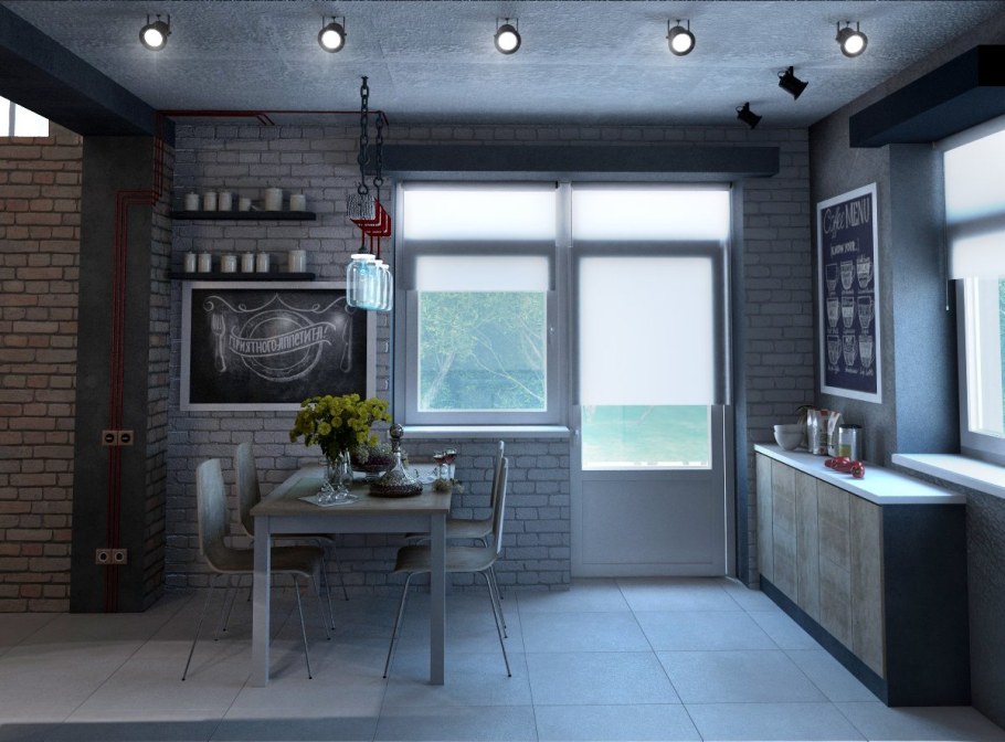 Дача в стиле лофт