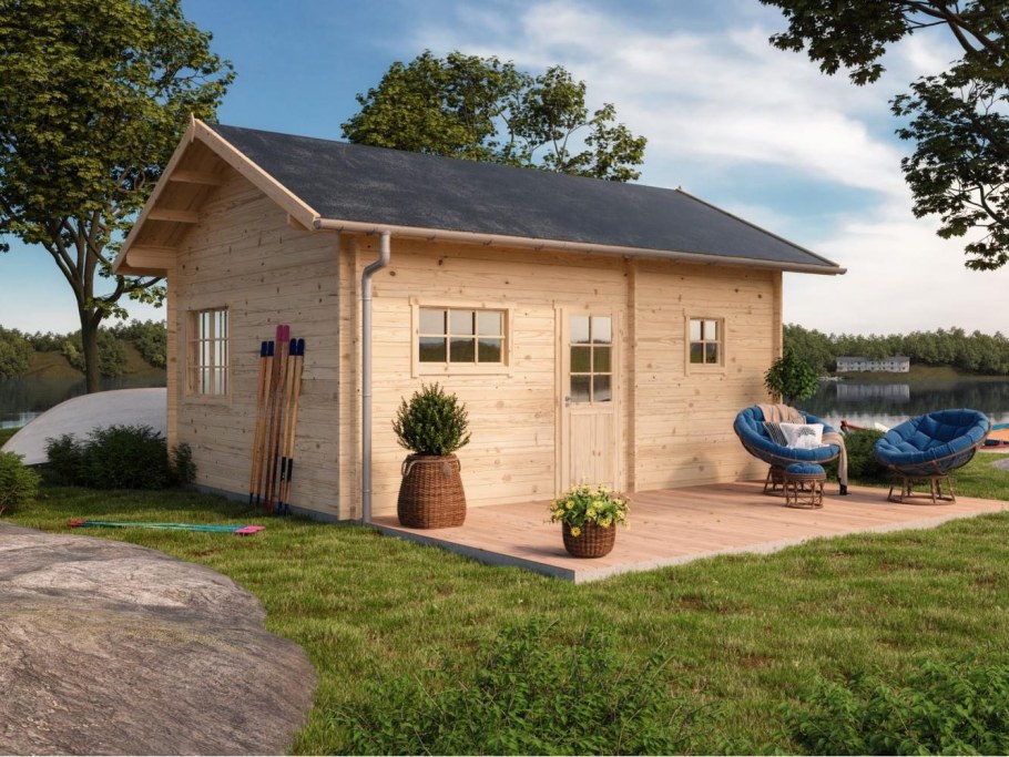 Маленькие домики для дачи с лофтом