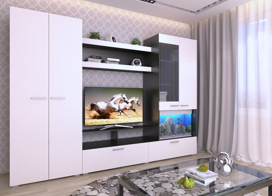 Стенка Виго 280 венге дуб