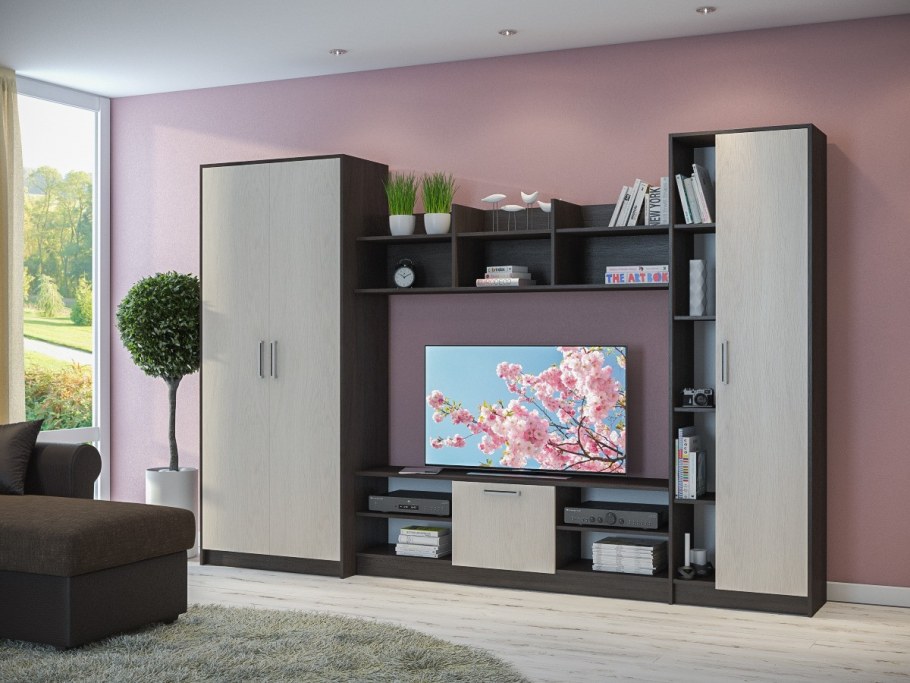 Стенка Вена 298x47x200h сборка