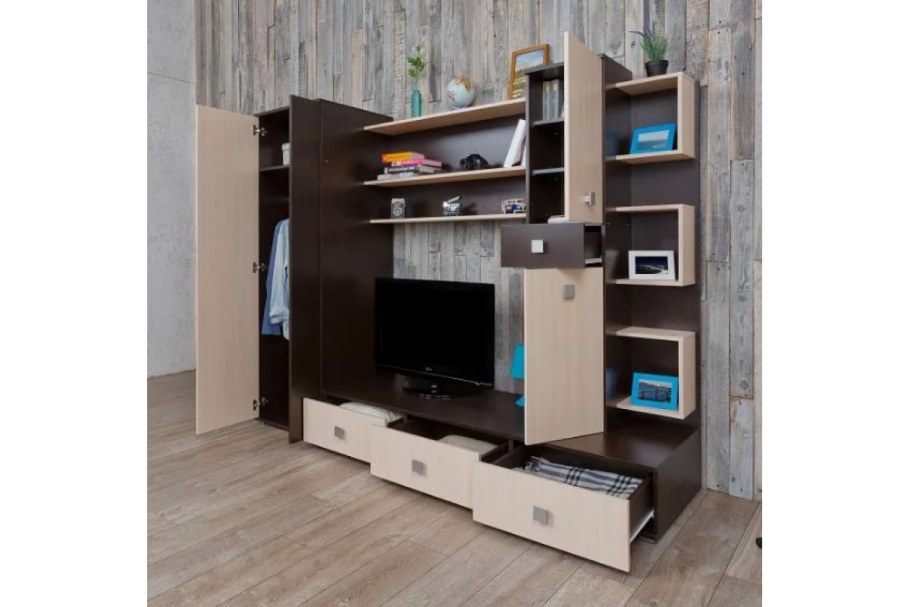 Стенка Денвер венге дуб белфорт