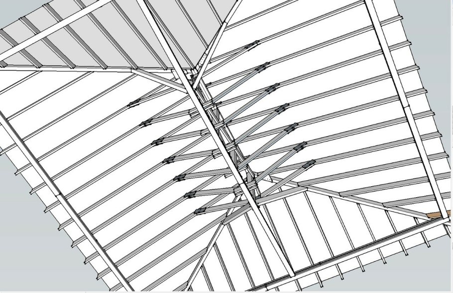 Раскладка стропил