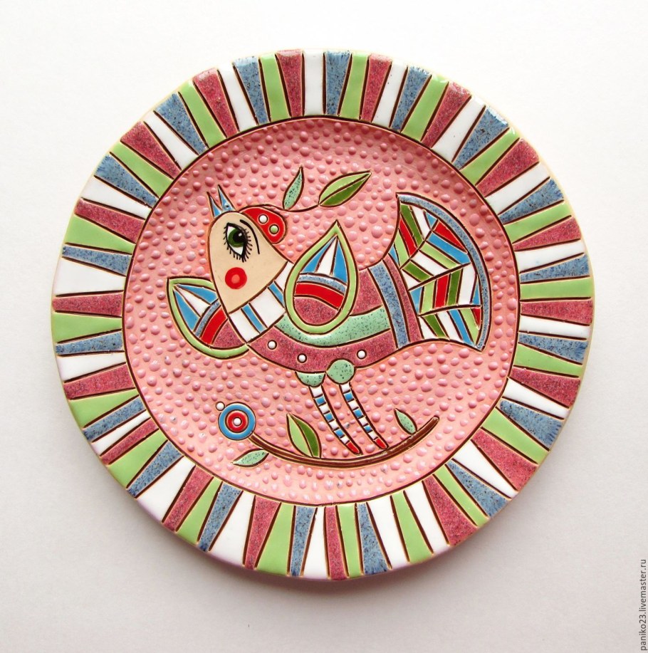 Милые тарелочки из глины