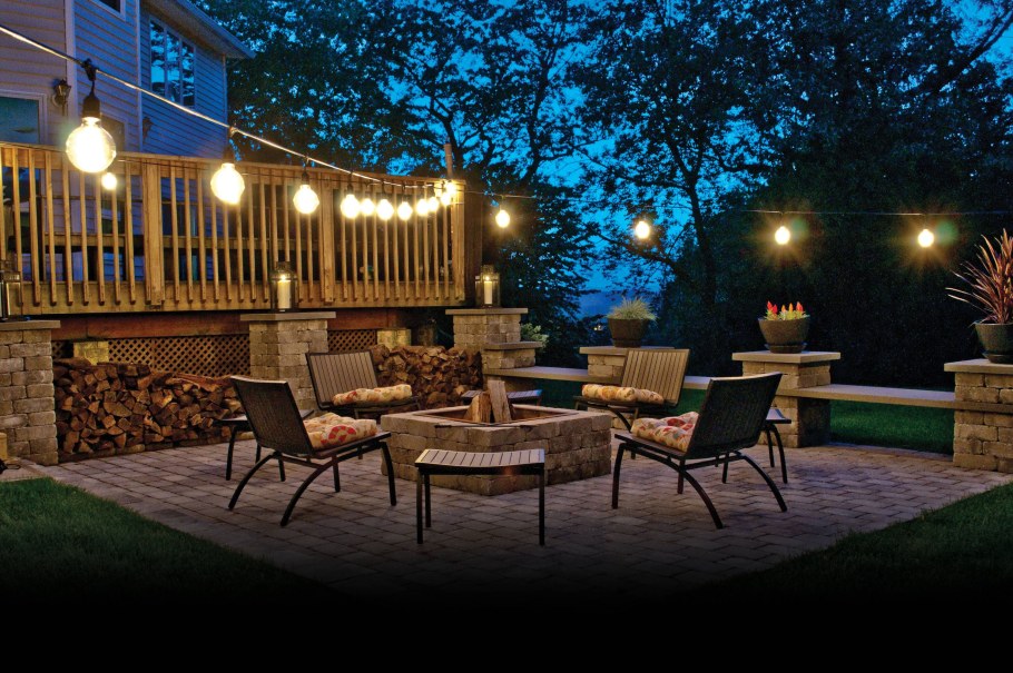 Освещение уличной веранды