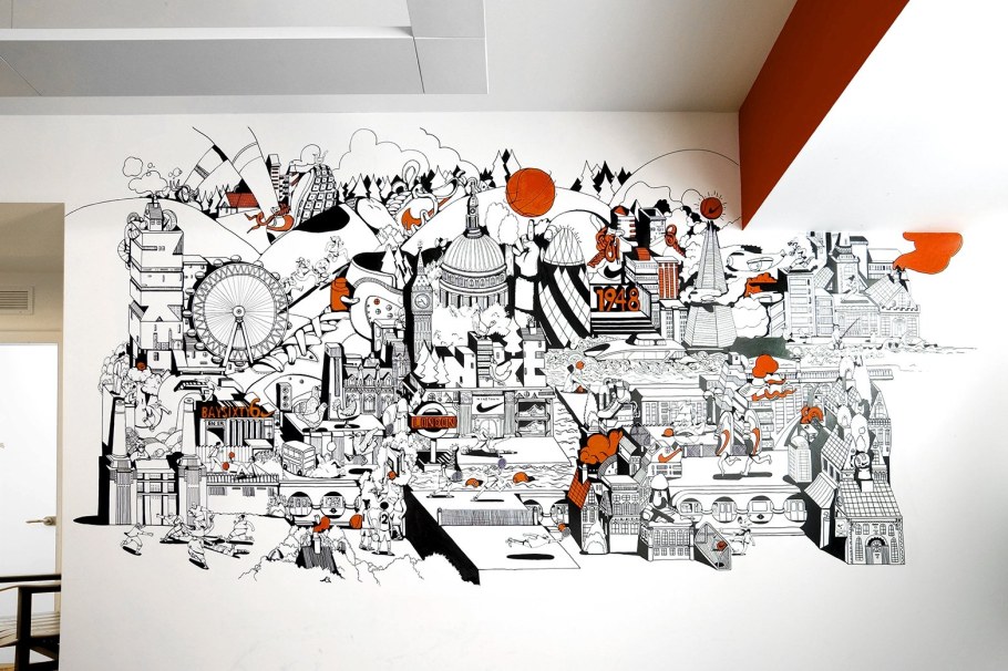 Мебель граффити диван