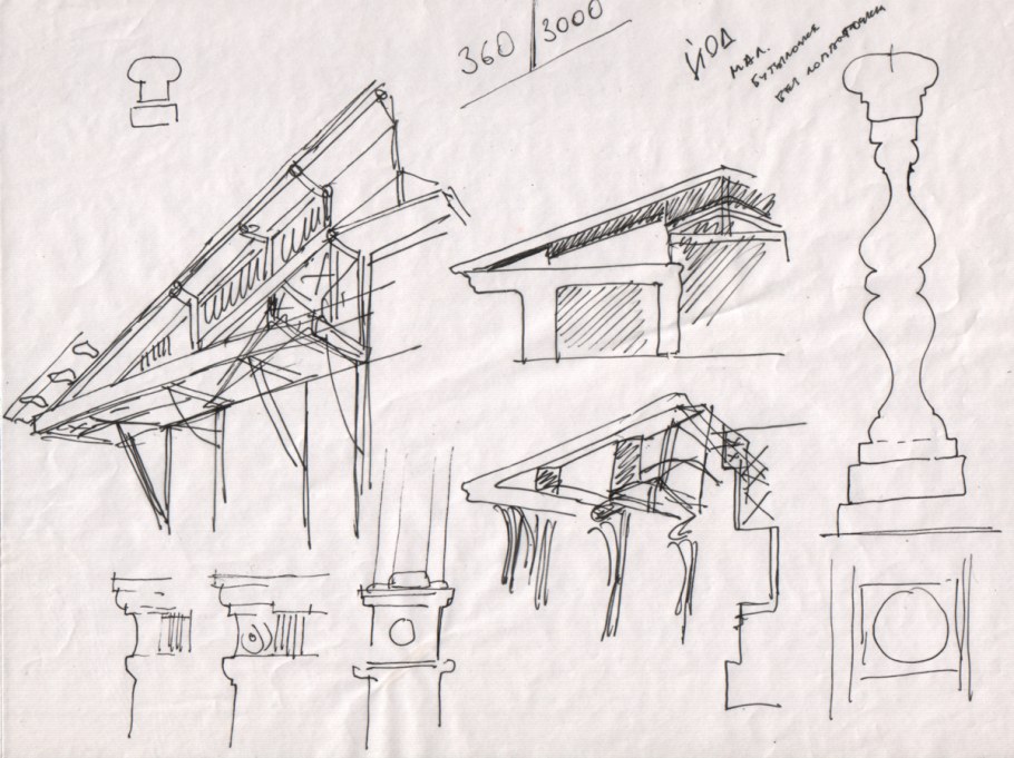 Карнизы на кирпичных домах