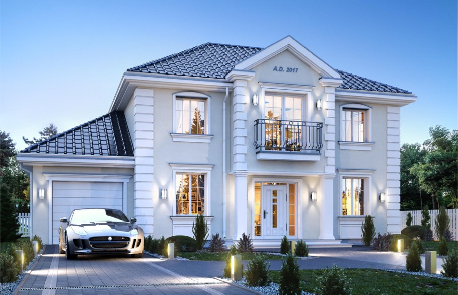 Красивые фасады домов