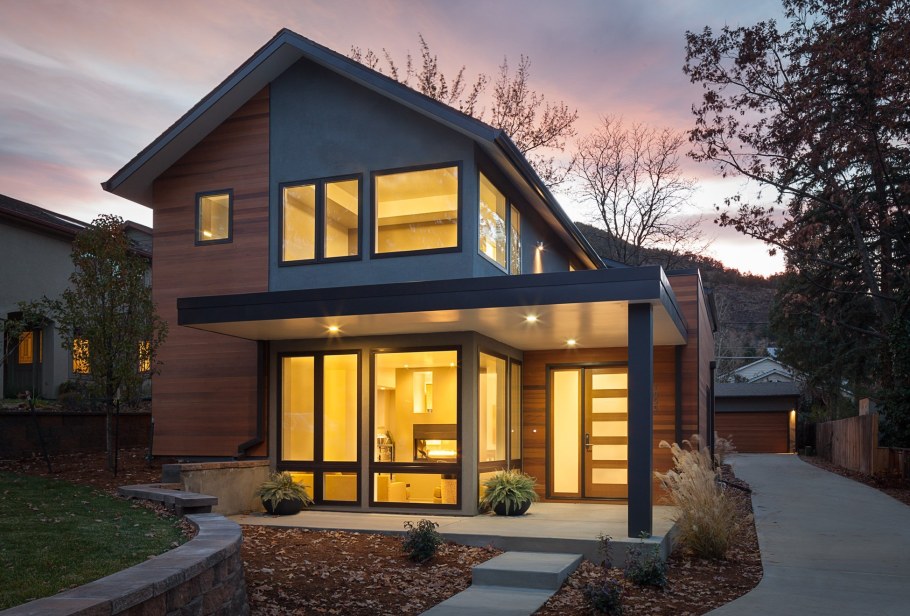 Дом Райт с плоской крышей