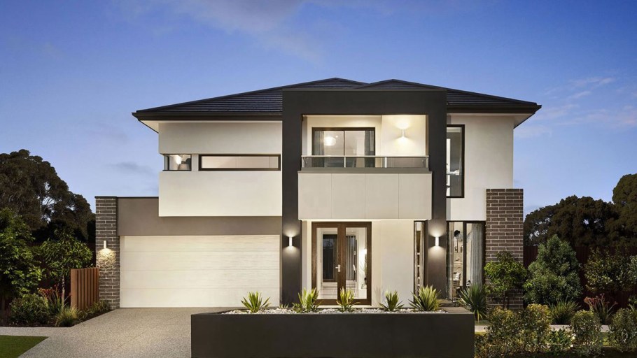 Фасады коттеджей из кирпича