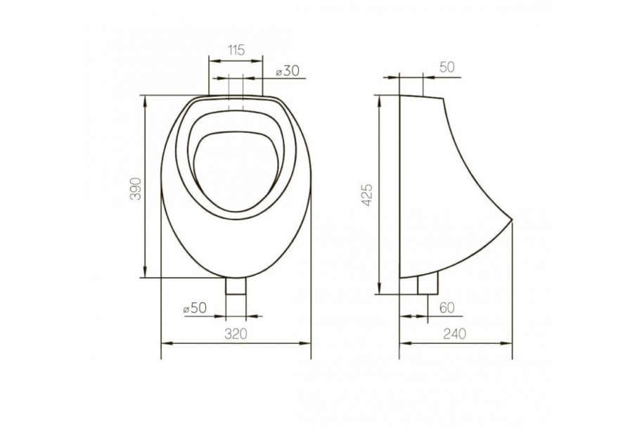 Писсуар jika Golem 4306.0 белый