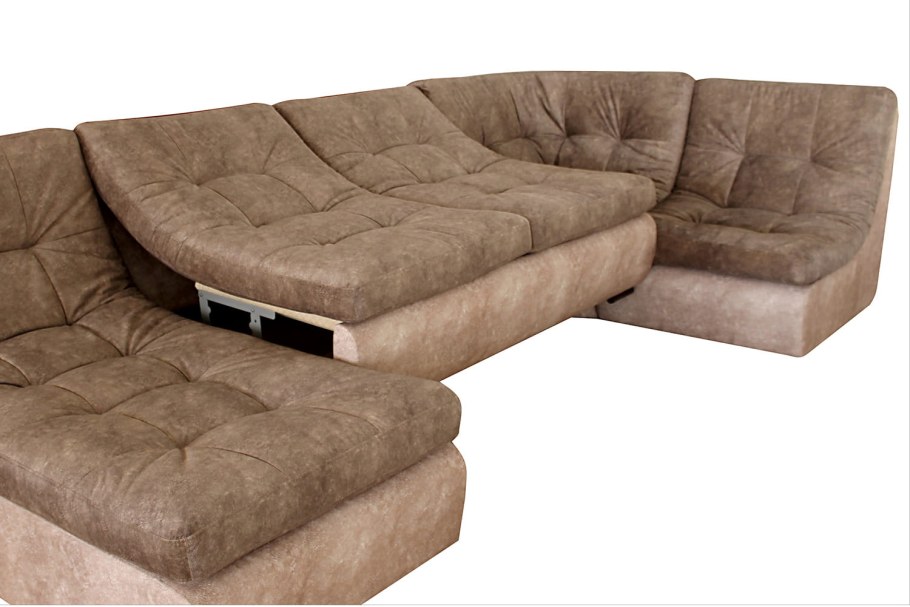 Угловой диван виза 01 с баром с механизмом Дельфин