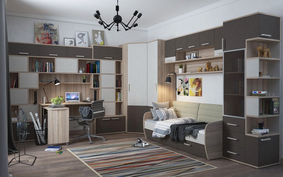 Банкетка лофт БТС лоредо/черный Ореон