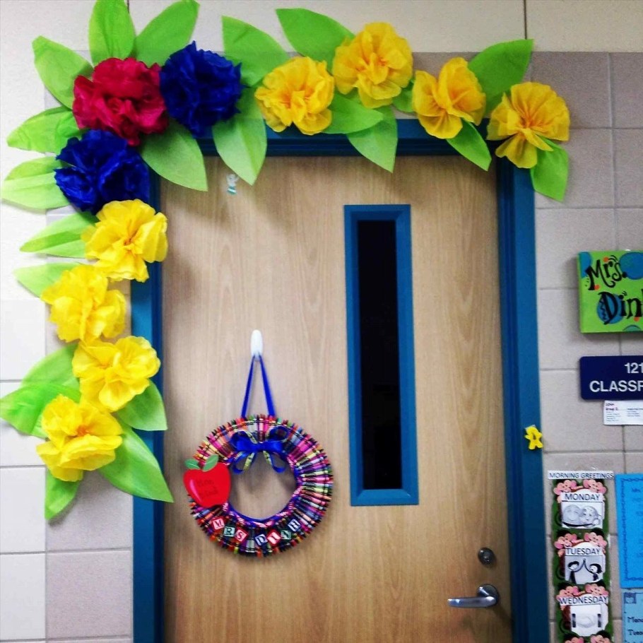 Весеннее украшение класса