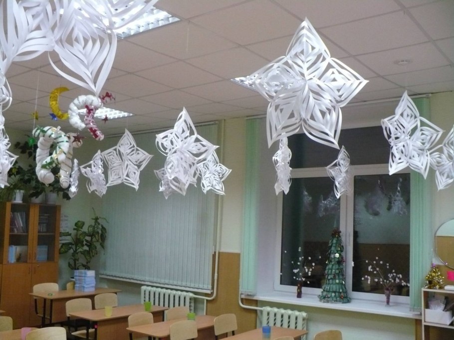 Украшение класса шарами