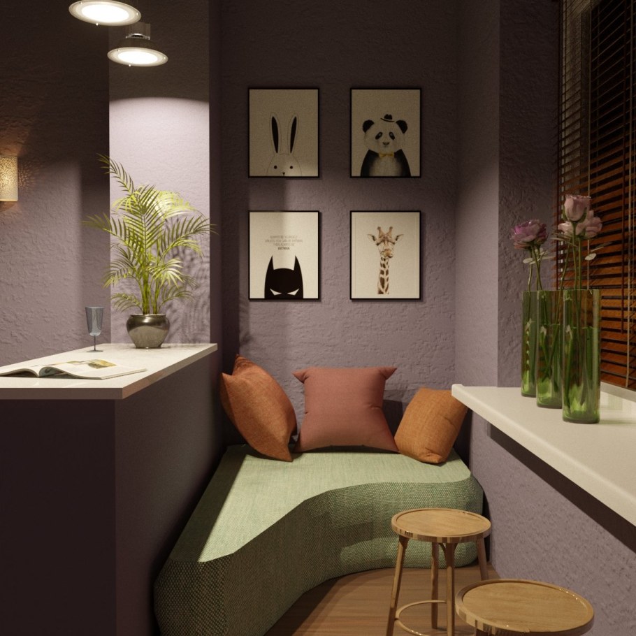 Объединение гостиной и лоджии