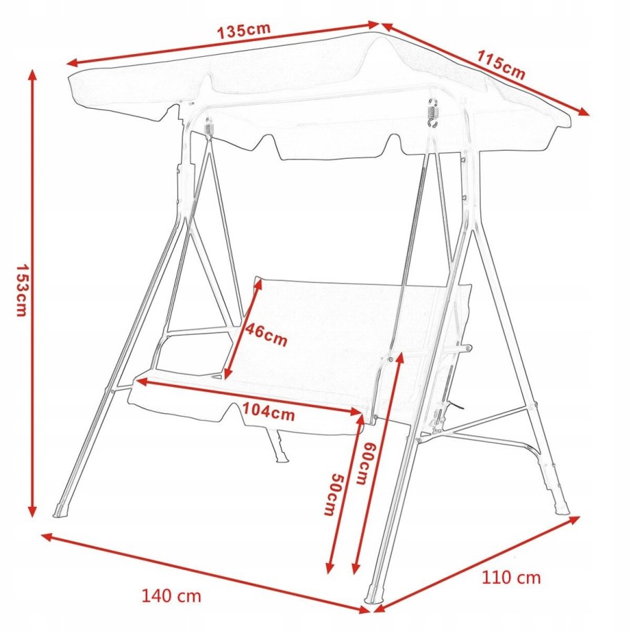 Качель Садовая своими руками из дерева чертёж