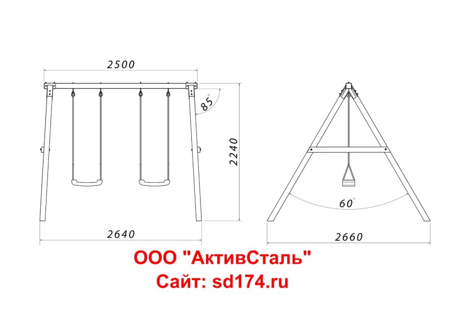 Леко качели дачные