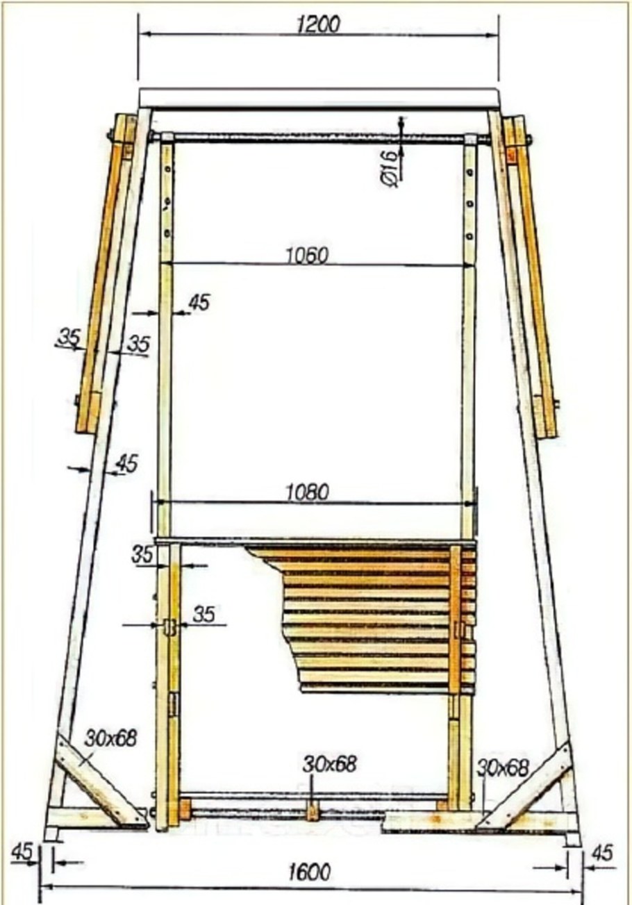 Качели детские уличные металлические своими руками чертежи