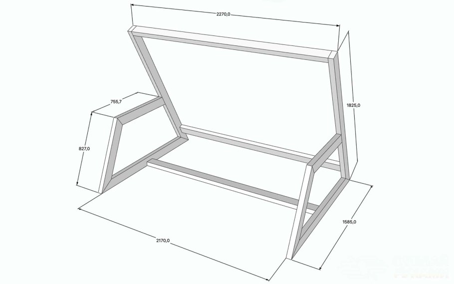 Качели дачные трехместные Leco-it 300