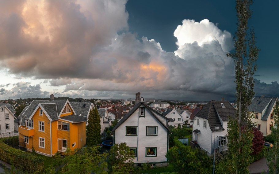 Норвегия фьорды и домики