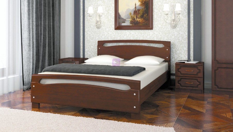 Кровать Камелия 2 орех Браво мебель