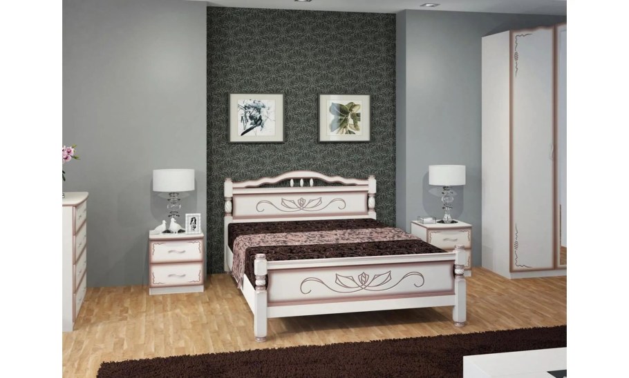 Карина 5 кровать Браво мебель