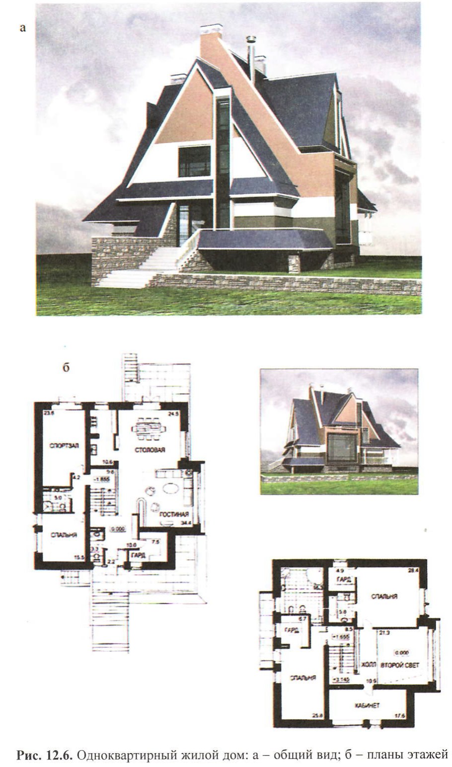 Проект дома с мансардой 115 кв.м