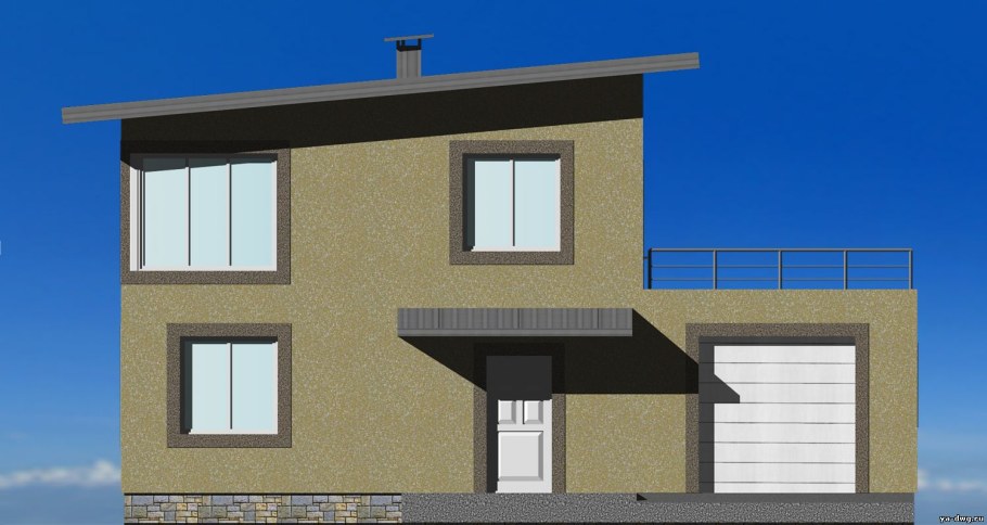 Чертеж дома 10 на 10 двухэтажный