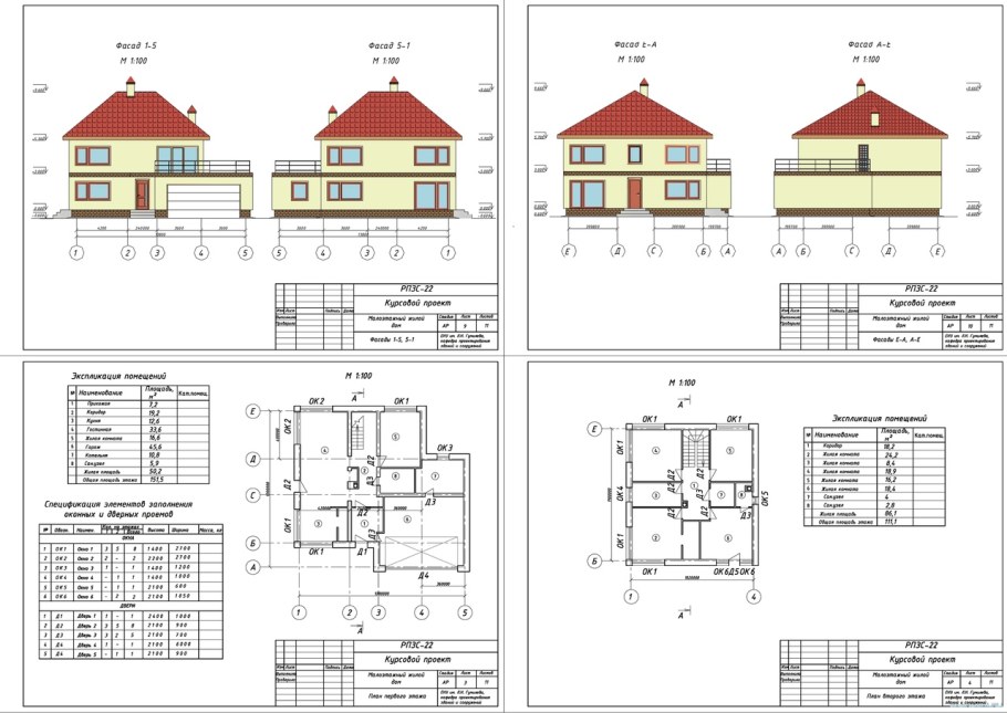 Усадебный жилой дом проект