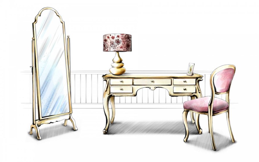 Мебель на белом фоне