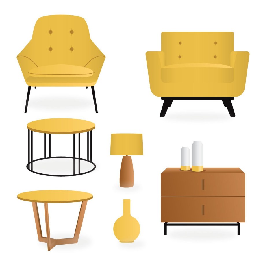 Векторные изображения мебели