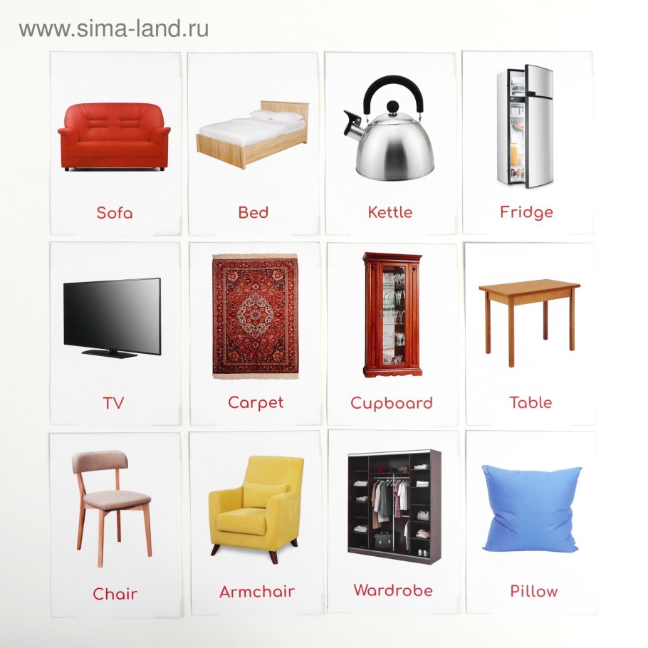 Карточки по методике Глена Домана английский