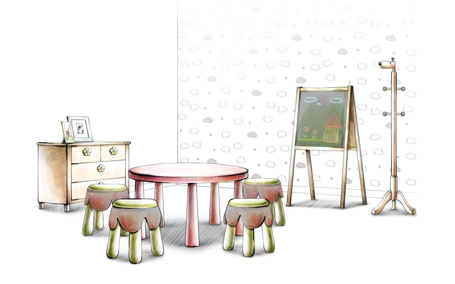 Мебель на белом фоне