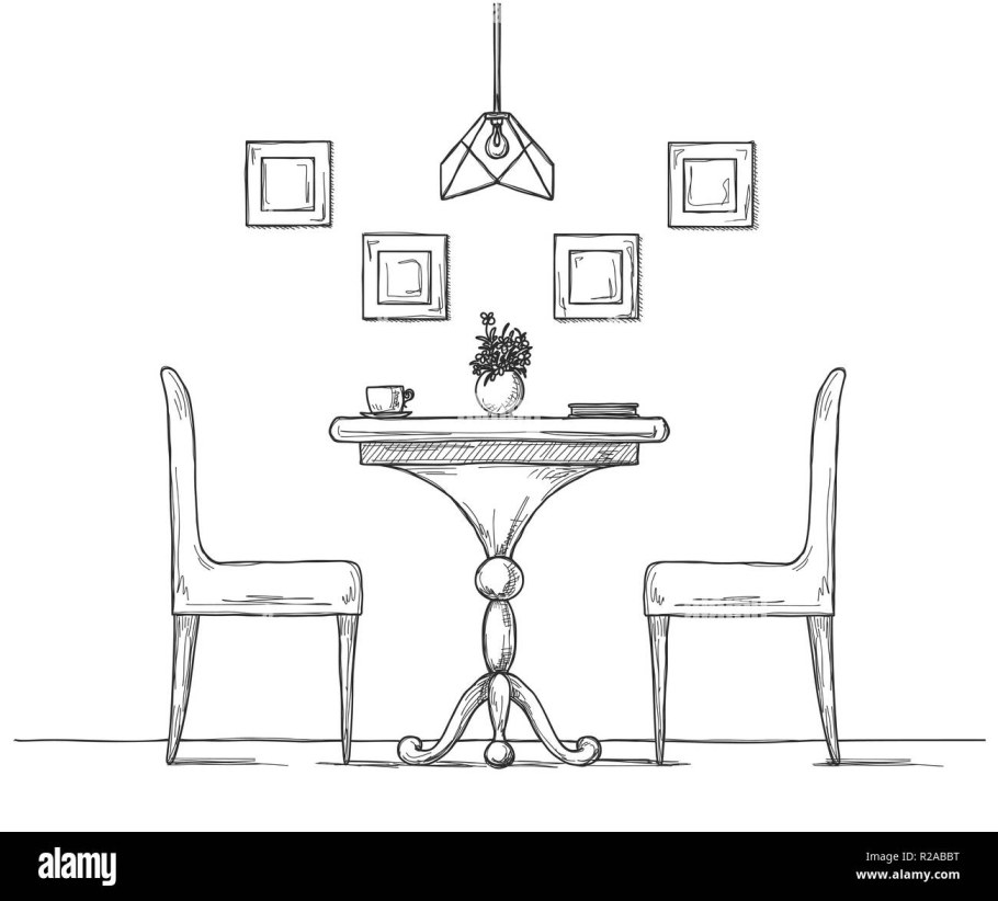 Ваза на стол скетч