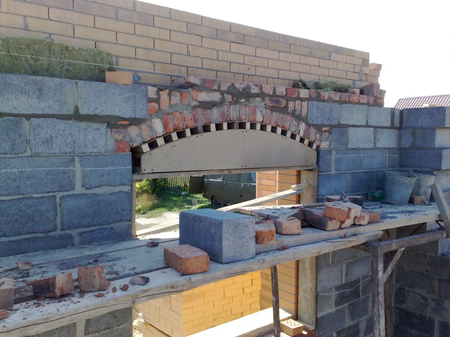 Перемычки рядовые клинчатые арочные