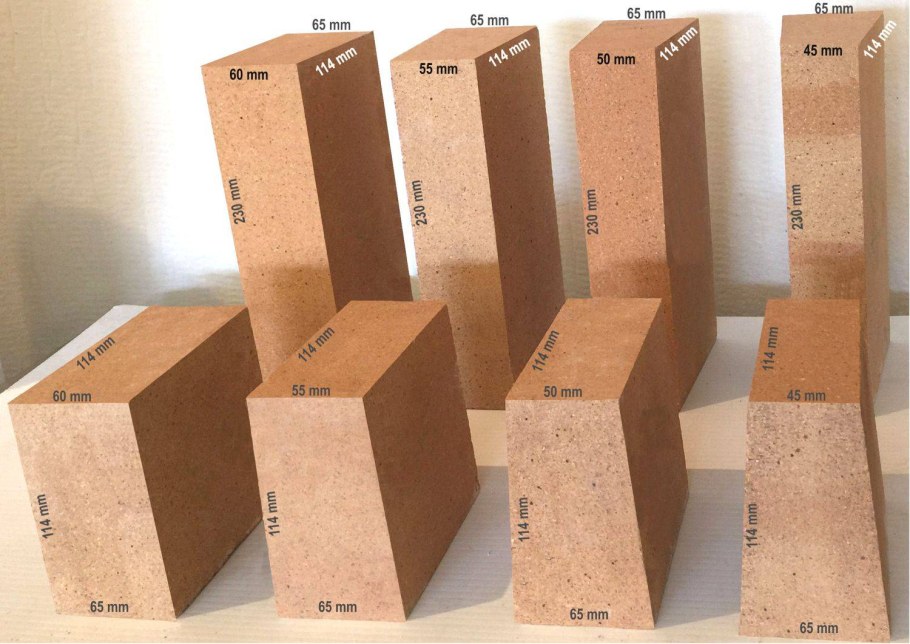 Кирпич шамотный огнеупорный Размеры