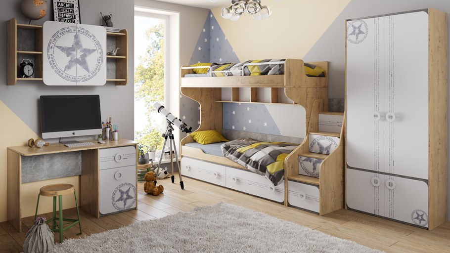 Шкаф угловой Hoff Мегаполис