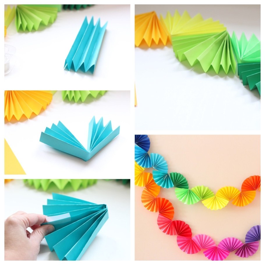 Бумажные украшения для комнаты