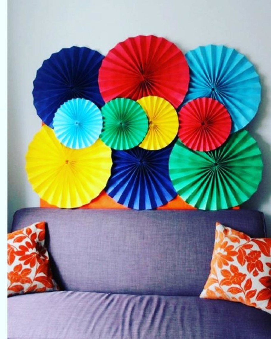 Гирлянда из цветной бумаги