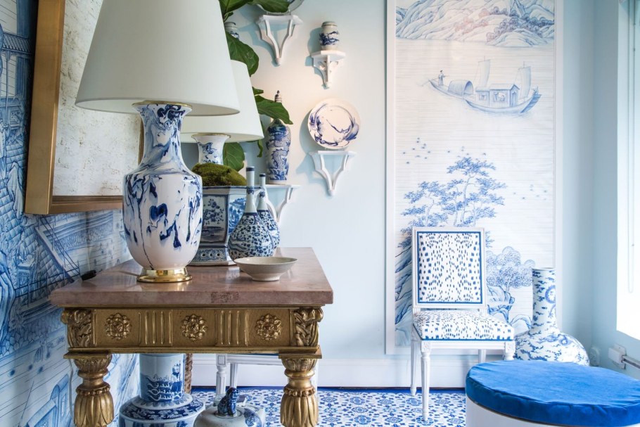 Интерьер кухни в стиле Шинуазри