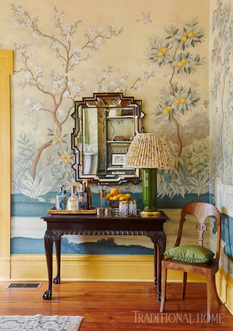 Интерьер кухни в стиле Шинуазри